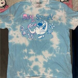 Nickelodeon Ren and Stimpy Tie-Dye T-Shirt